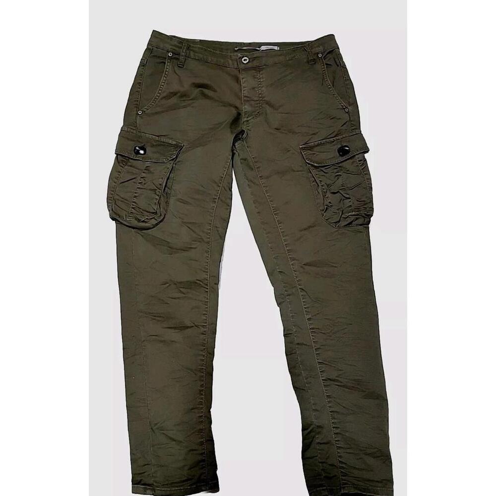 I Love Please, Free Life Style Women's Brown Kakhi Cargo Size L Pants #5